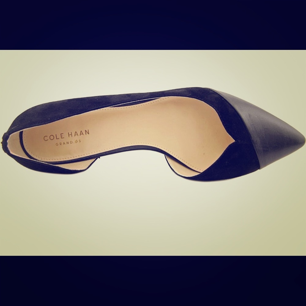 Cole Hana Black Josette Skimmer II flat size 6.5 B